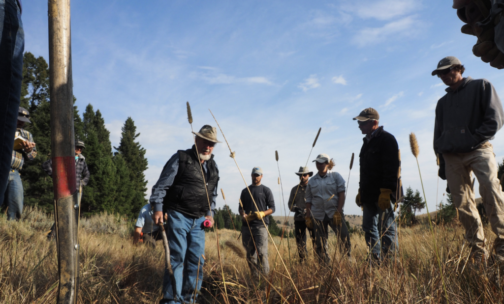 Bill Zeedyk explaining wet meadow restoration